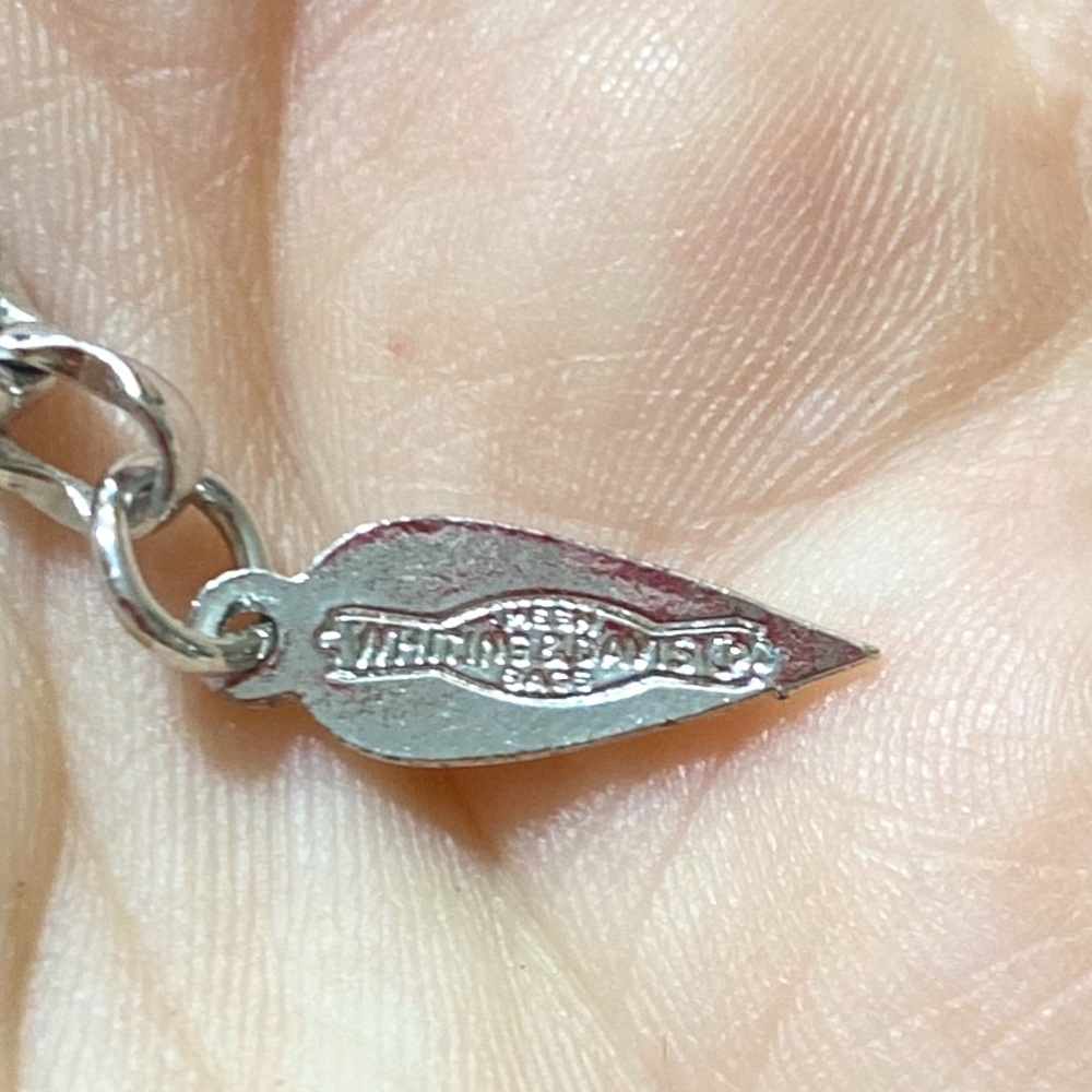 Whiting & Davis Designer 70s Silver Mesh Disco Bib Necklace - Picture 11 of 13